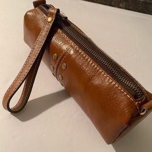 Patricia Nash Oblong Isla Wristlet:  Tan:  NWT